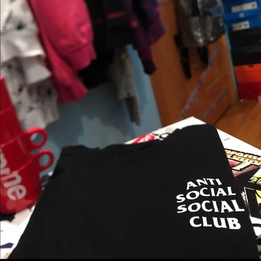 Anti social social club classic logo tee
